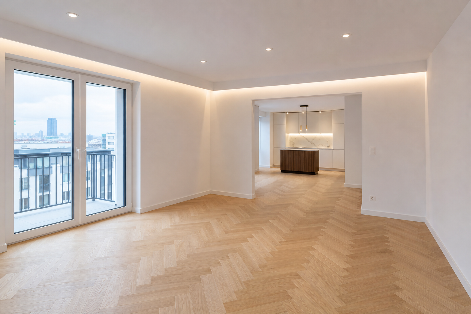 Premium interior finishing in a Warsaw apartment by TAVEXO