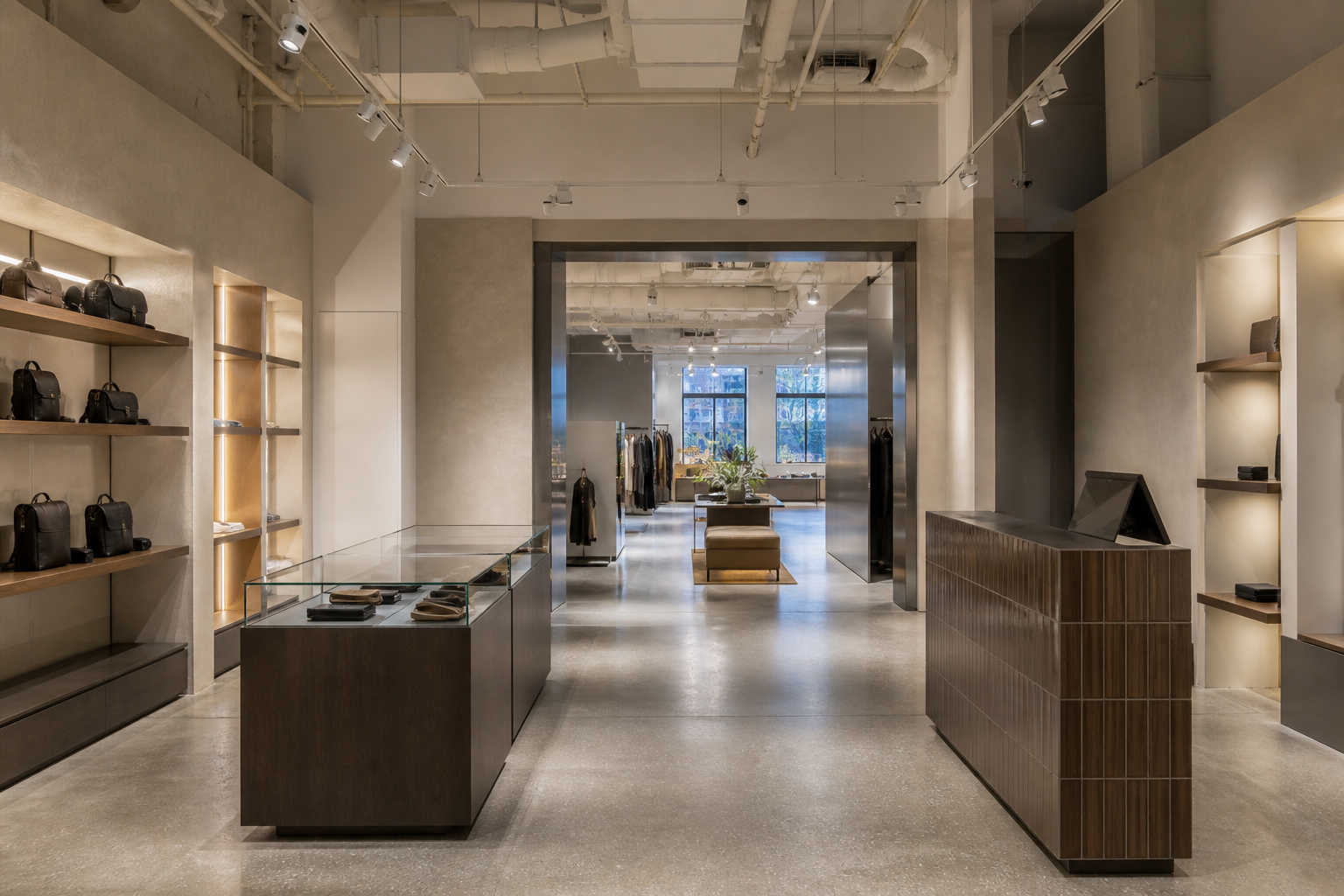 Renovated retail shop interior in Warsaw