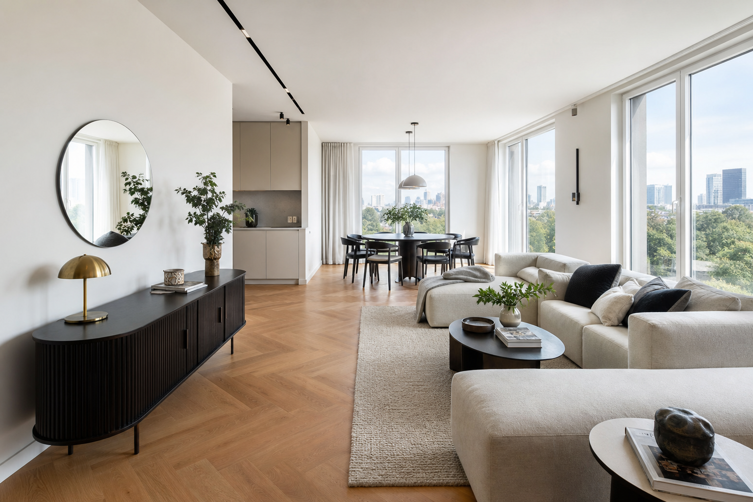 Renovated modern apartment interior in Warsaw by TAVEXO
